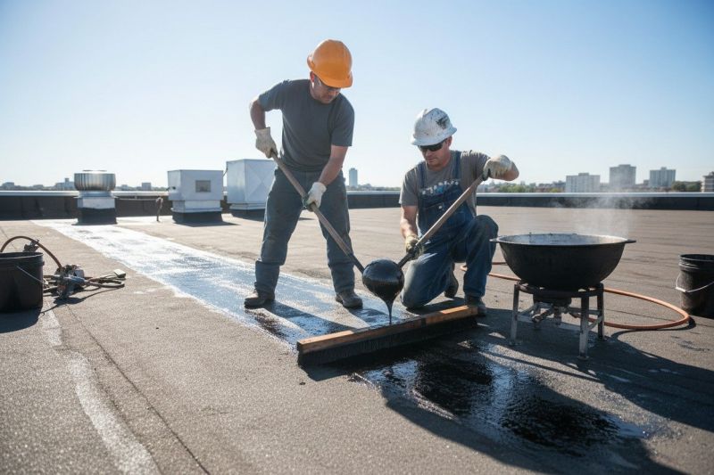 Flat Roof Tar Repair